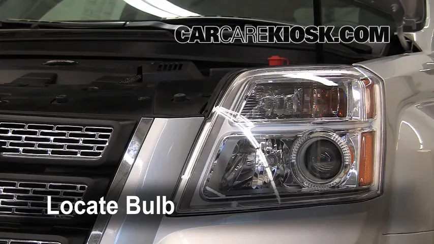 2010 GMC Terrain SLT 3.0L V6 Lights Headlight (replace bulb)